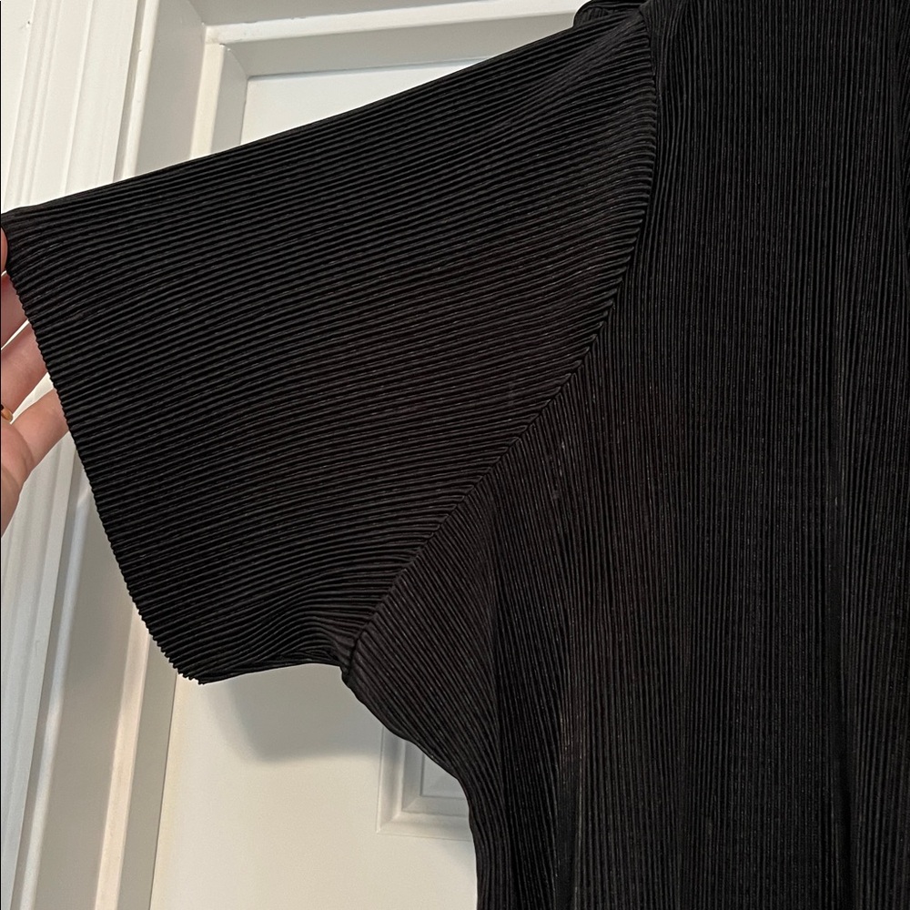 Cyrus Black Ribbed Duster size L - Picture 3 of 5